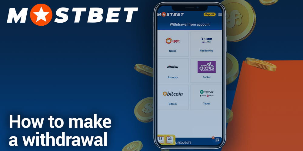 How to make a withdrawal from Mostbet app